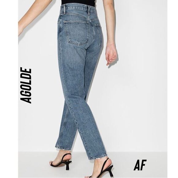 AGOLD 5 POCKET BLUE DENIM JEANS HIGH RISE NEW SIZE 30 - Picture 4 of 10